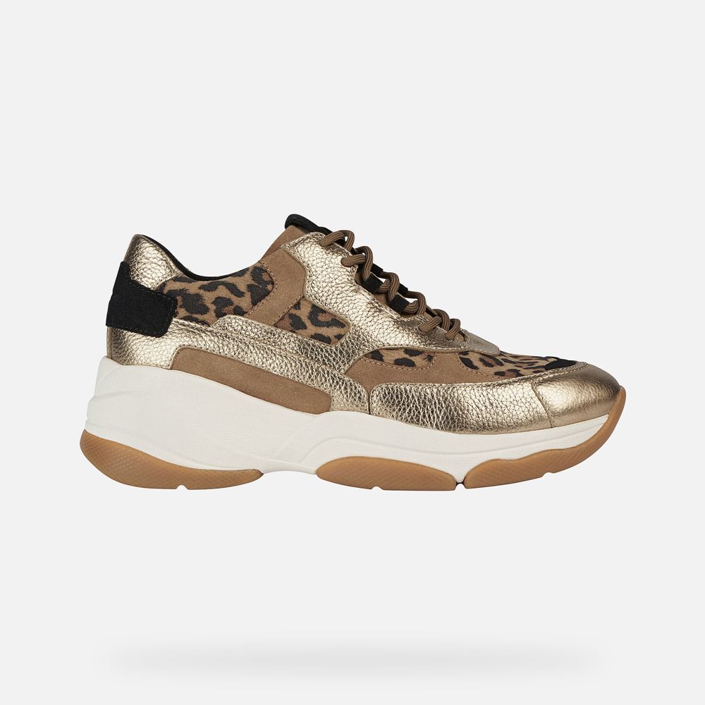 Geox Bayan Spor Ayakkabı Altın - Kirya - LZB-952346